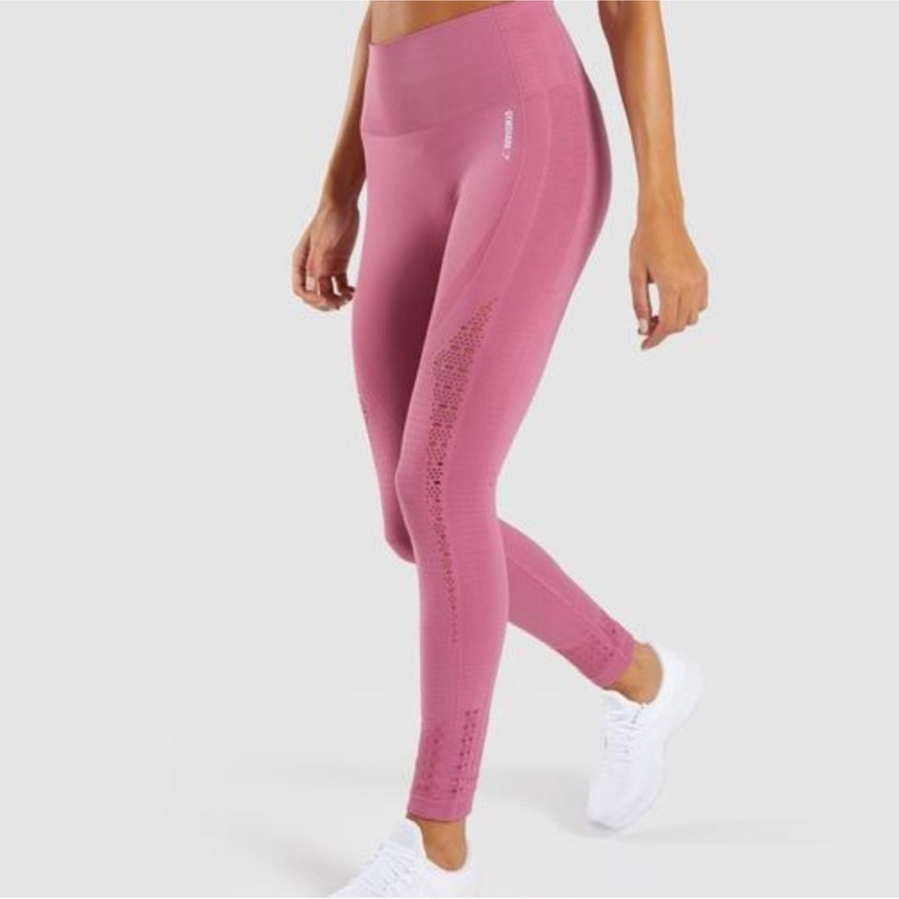 Gymshark Pink Performance Leggings High-Waisted